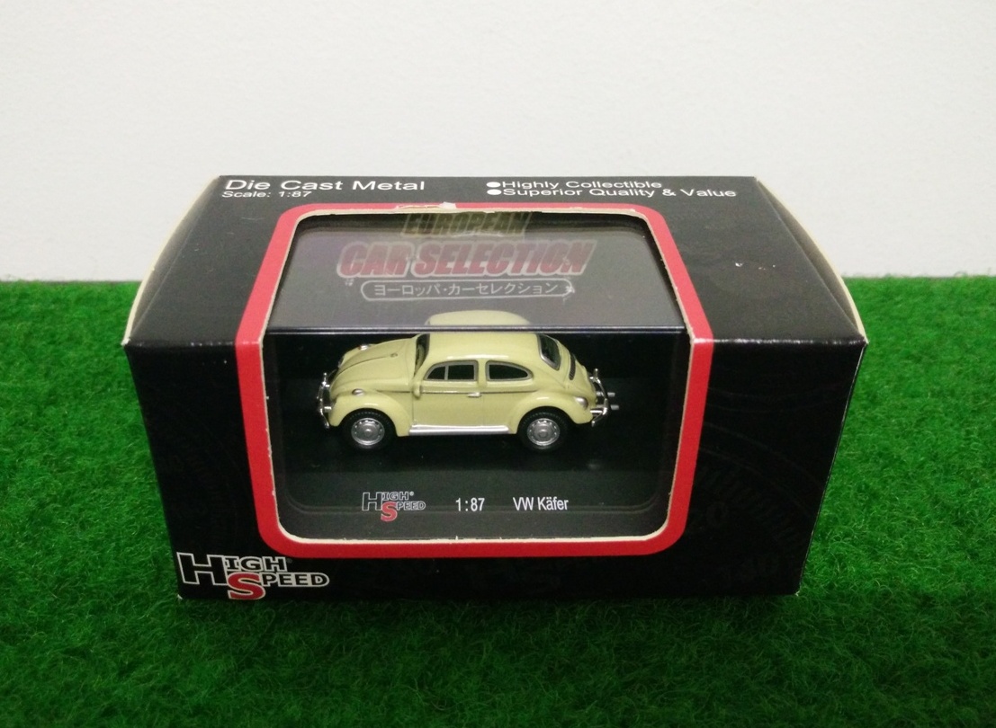 High Speed Die Cast Metal 1:87 VW Kafer (European Car Collection)