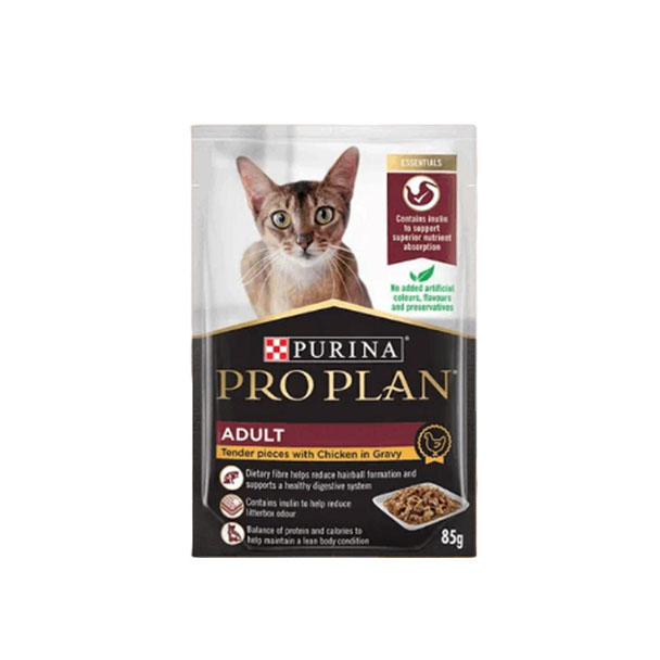 Proplan เพาซ์ Chicken in Gravy 85 กรัม.