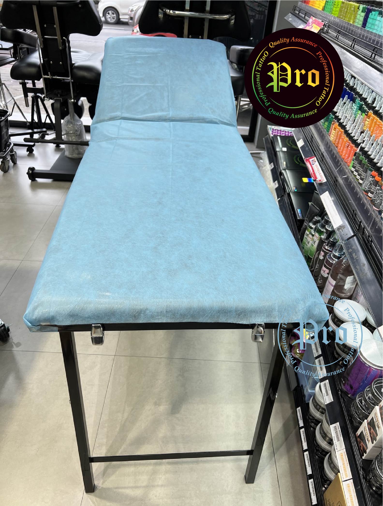 EZ พลาสติกคลุมเตียง EZ Plastic Tattoo Bedspread สีฟ้า แบบใช้แล้วทิ้ง