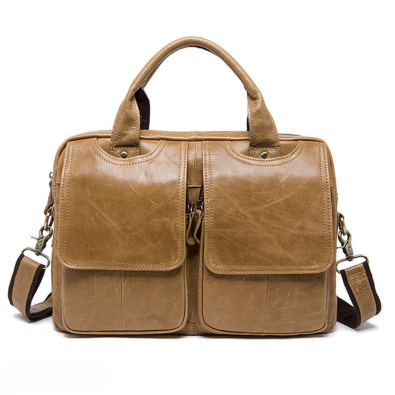 For You Leather LB20 กระเป๋าถือสะพายไหล่ กระเป๋าเอกสาร กระเป๋าแล็ปท็อป หนังแท้ LB20