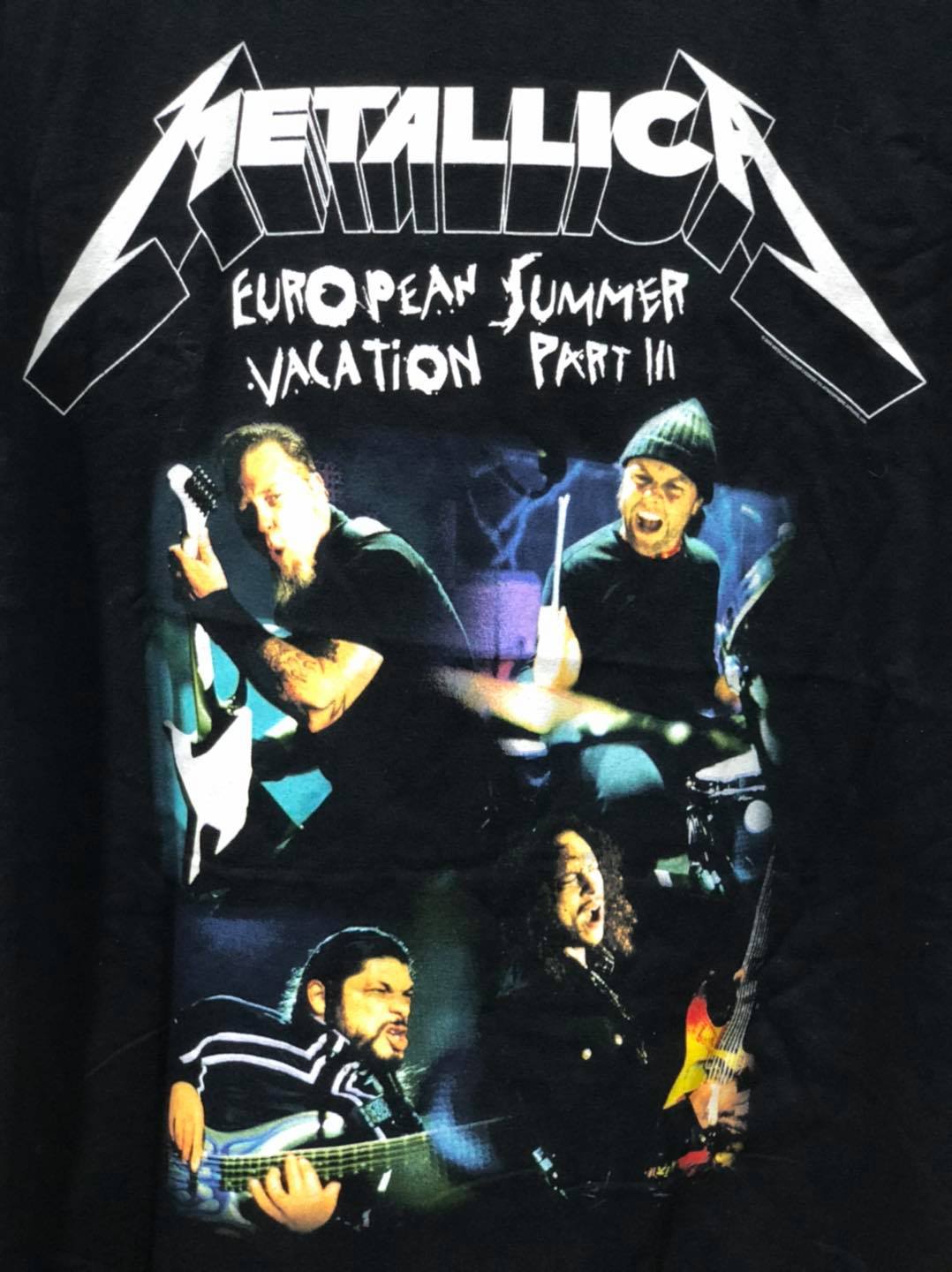 เสื้อวง Metallica European Summer Vavation Tour ปี 2008 Size S สินค้าลิขสิทธิ์แท้ 100%