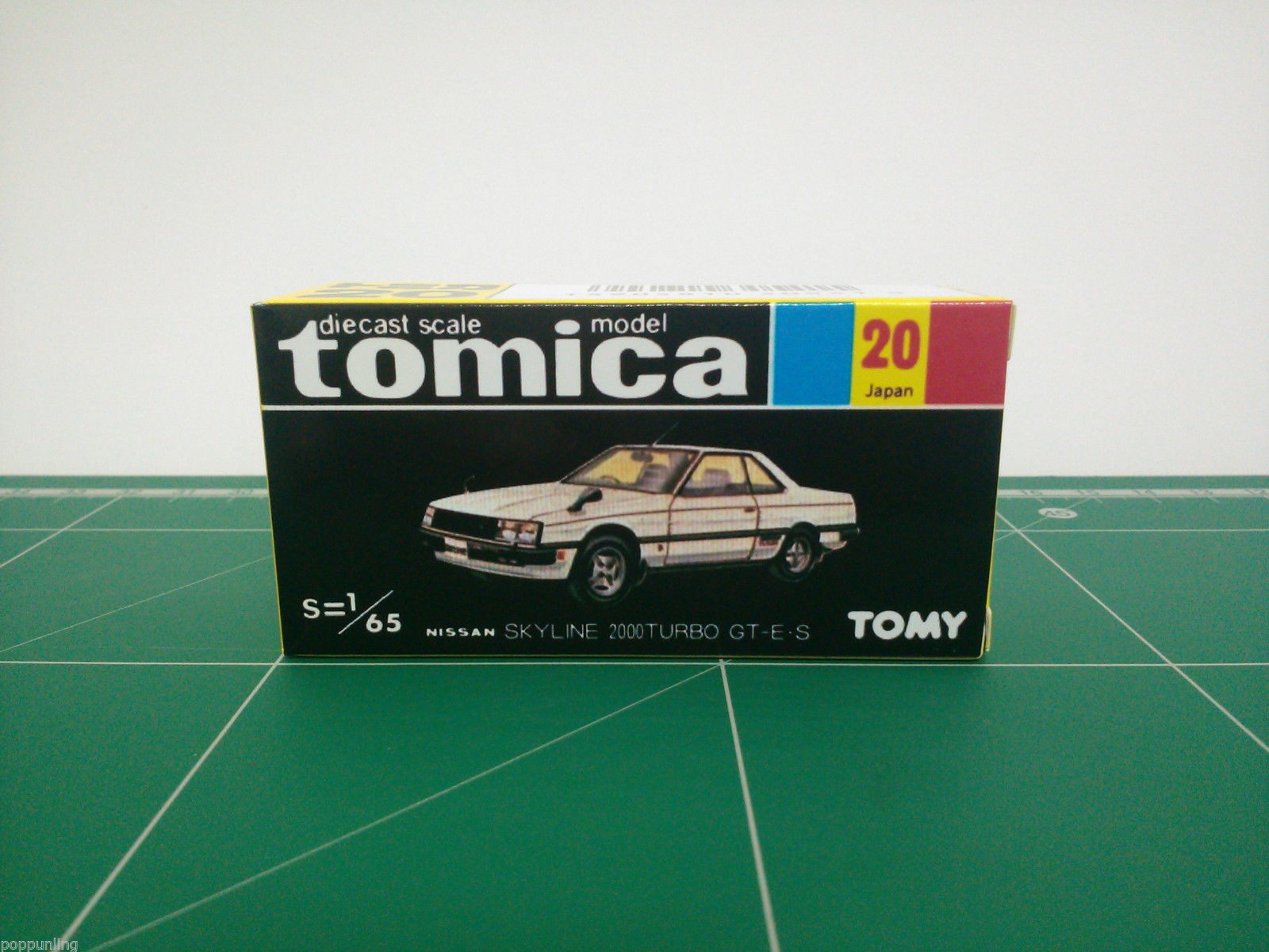กล่องพิมพ์ Reproduction Box สำหรับ Tomica Black Box No.20 Nissan Skyline 2000 Turbo GT-ES (กล่องเปล่า, ไม่มีรถ) T-31