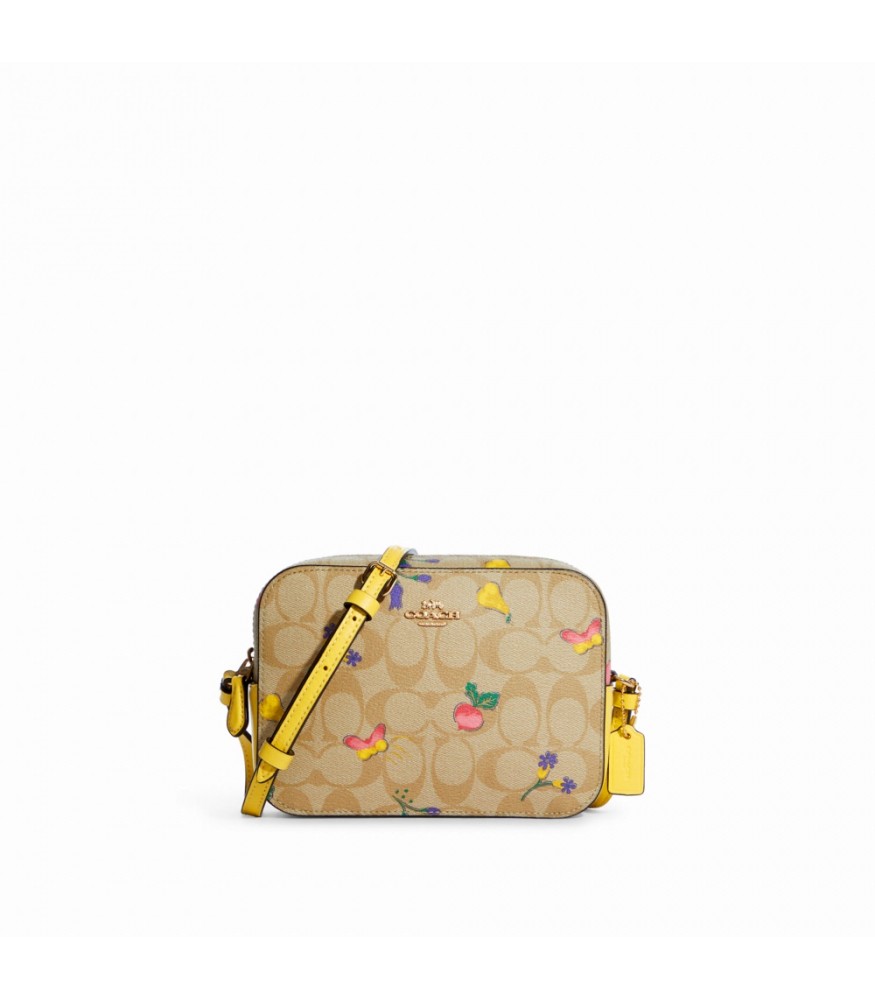 กระเป๋าสะพาย COACH C8752 MINI CAMERA BAG IN SIGNATURE CANVAS WITH DREAMY VEGGIE PRINT (IMTVE) [C8752IMTVE]