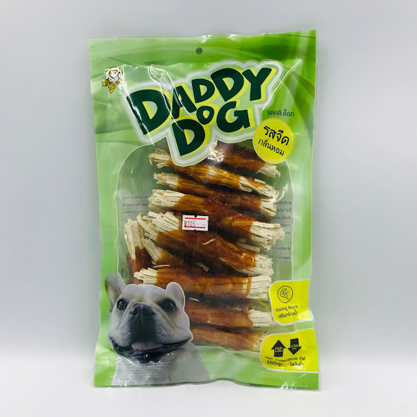Daddy Dog ปลาเส้นสีขาวพันไก่ 160 g.