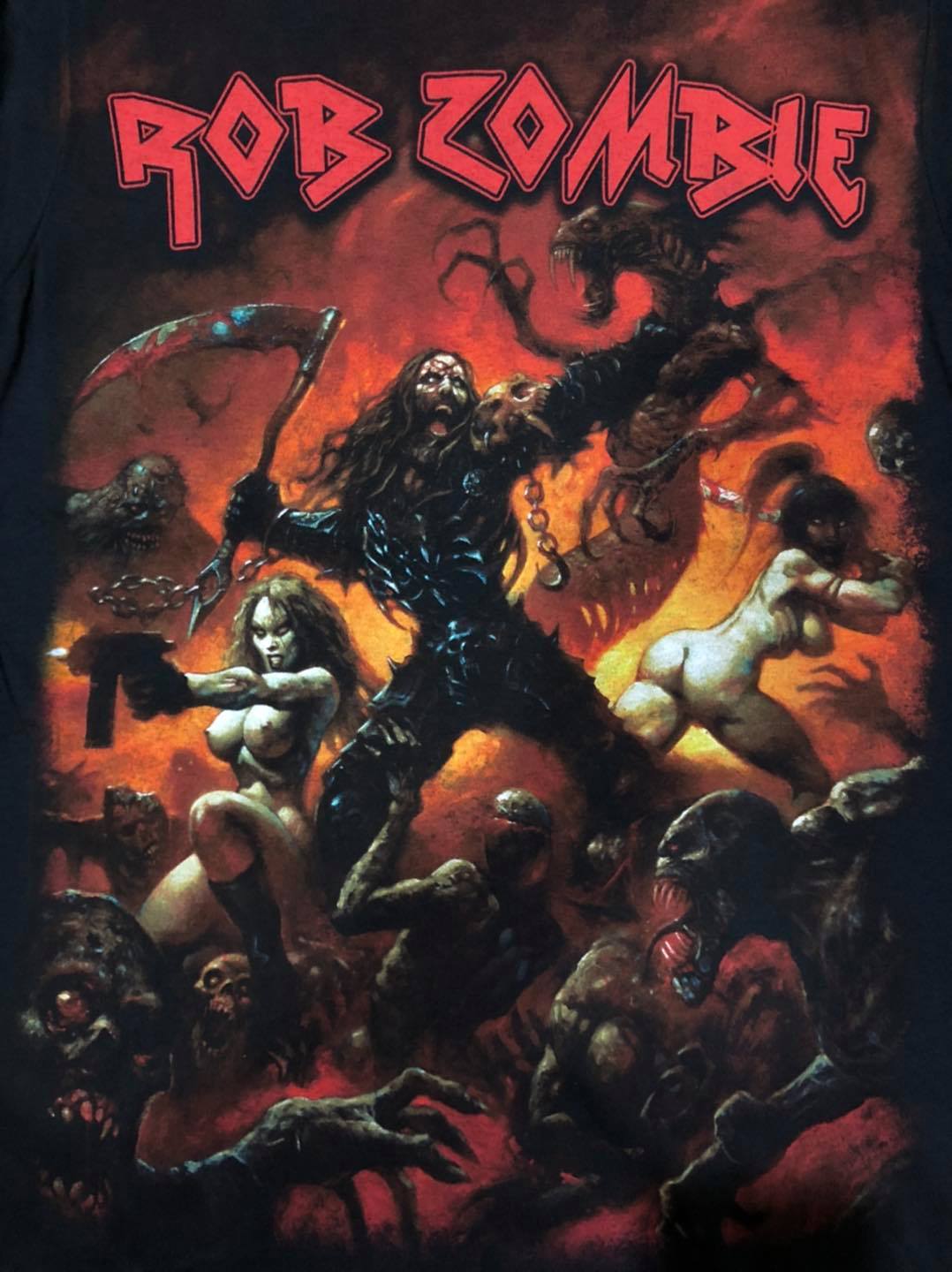 เสื้อวง Rob Zombie Venomous Rat Tour ปี 2013 Size S เสื้อทัวร์หน้างาน ลิขสิทธิ์แท้ 100%