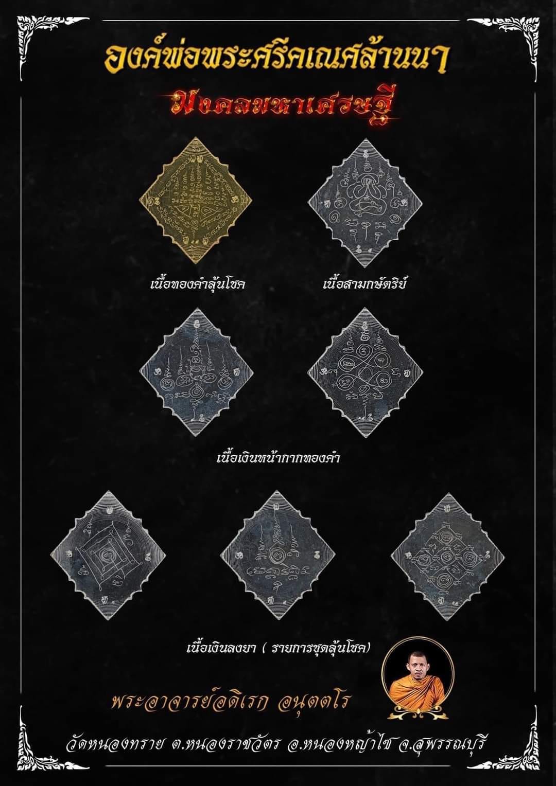 องค์พ่อพระศรีคเณศล้านนา รุ่น มงคลมหาเศรษฐี(พร้อมส่ง)