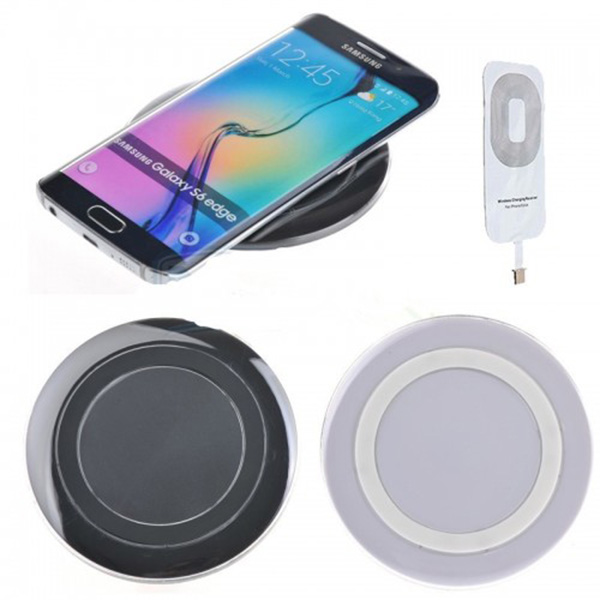 ที่ชาร์จไร้สายพร้อมแผ่นชาร์จ Micro,I-phone