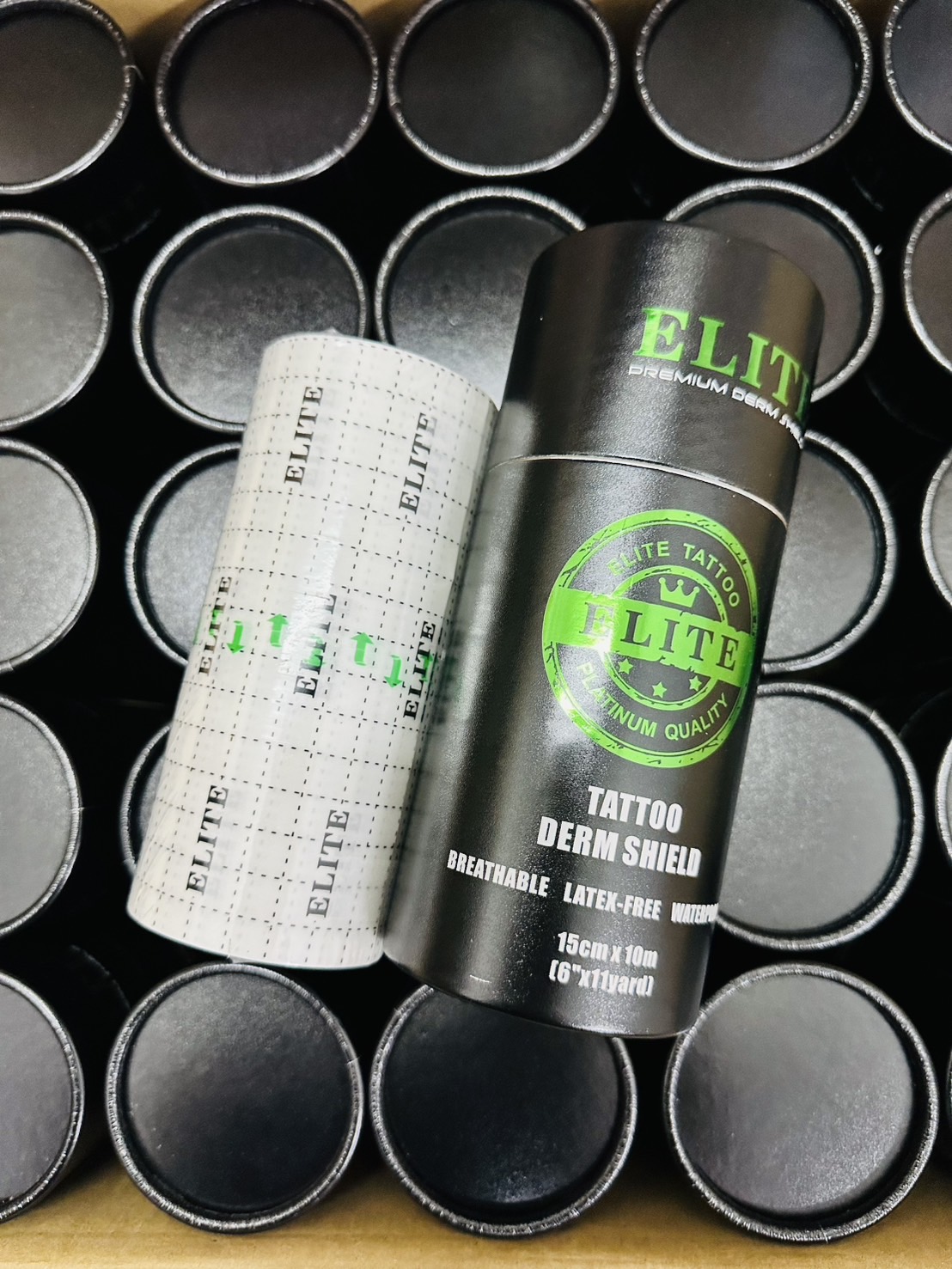 ELITE Premium Derm Shield ฟิล์มแลปหลังสัก Elite Premium ELITE Premium Derm Shield ฟิล์มแลปหลังสัก Elite Premium กล่องดำ
