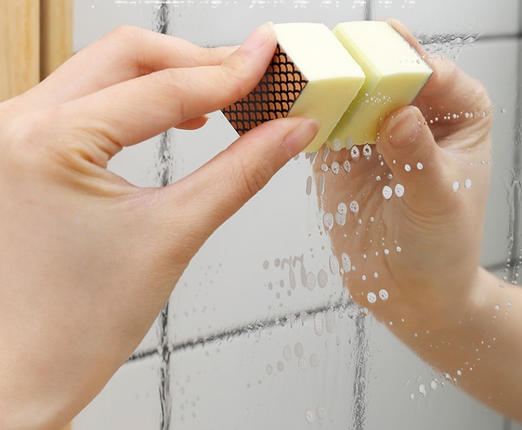 ฟองน้ำขัดคราบตระกัน ฟองน้ำขัดกระจก