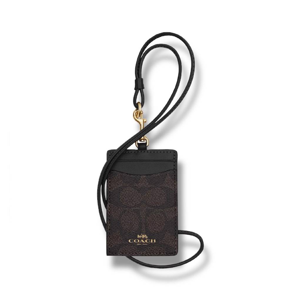 สายคล้องบัตร COACH CZ285 ID LANYARD IN SIGNAURE CANVAS (IMXAQ) [CZ285IMXAQ]
