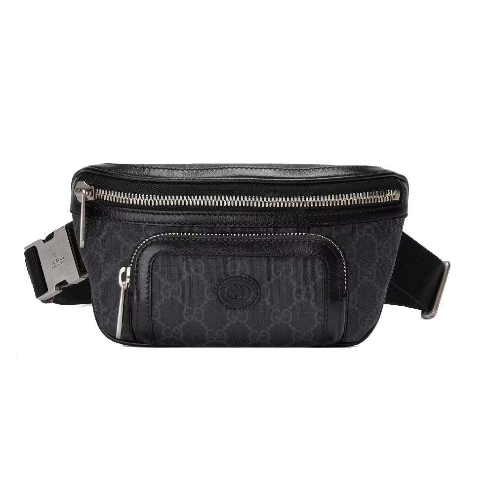 กระเป๋าคาดอก คาดเอว GUCCI BELT BAG WITH INTERLOCKING G (BLACK) [68293392THN1000-MA]