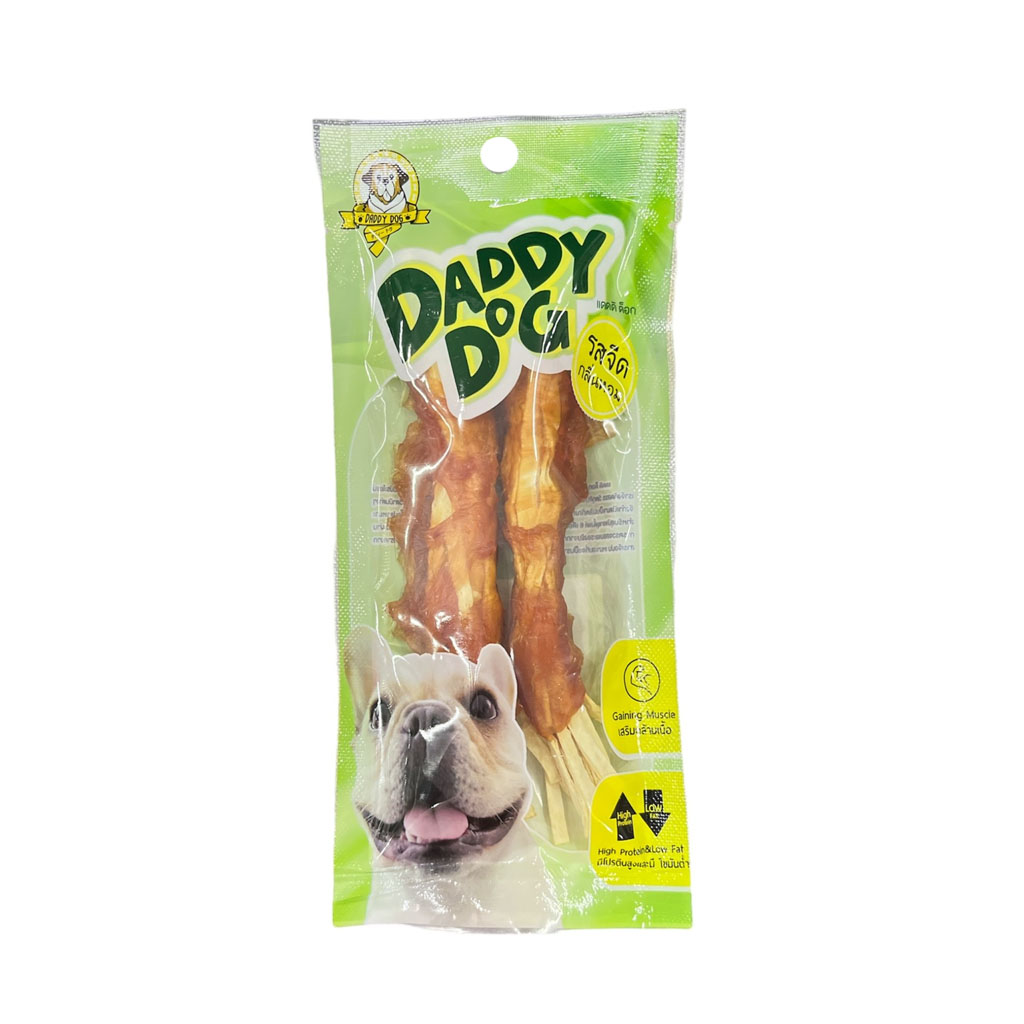 Daddy Dog DD2908 ปลาเส้นสีขาวพันไก่ 2 ชิ้น