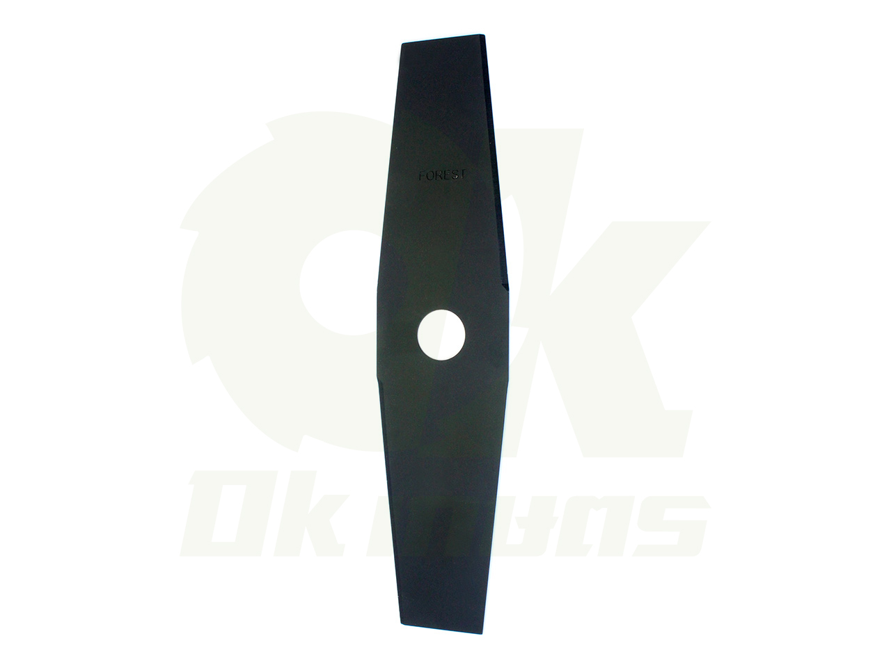 ใบมีดตัดหญ้า 12นิ้ว ทรงมะละกอ FOREST ชุบแข็ง เกรดญี่ปุ่น ใบมีดเครื่องตัดหญ้า