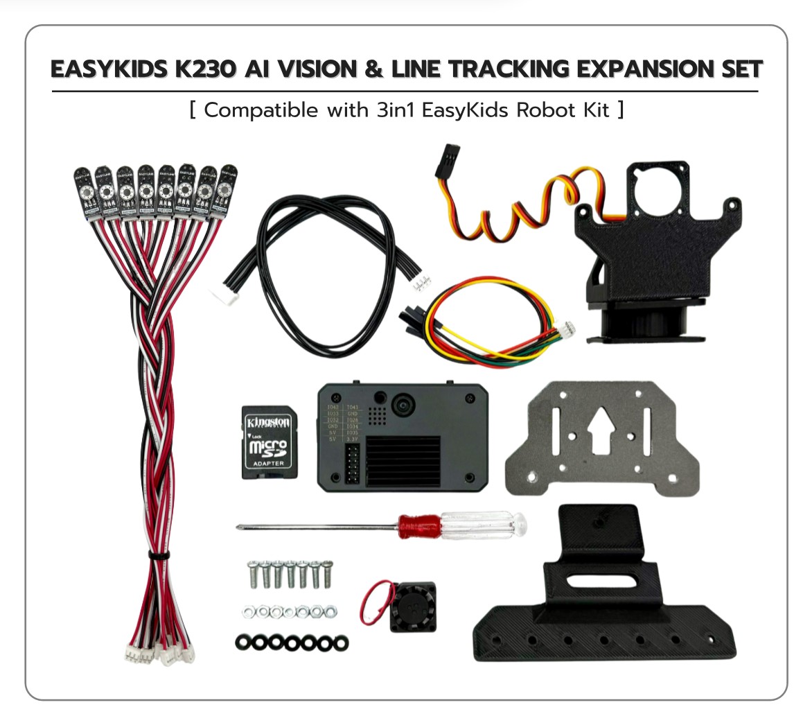 EasyKids AI Vision & Line Tracking Set (K230 Version)
