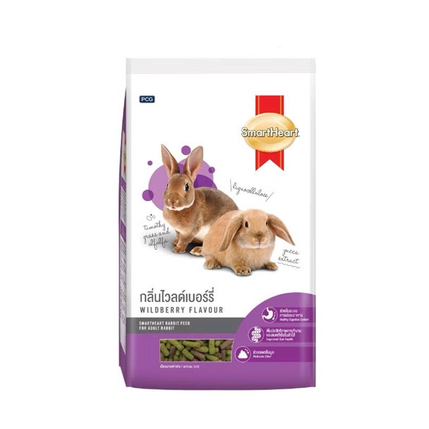Smartheart อาหารกระต่าย กลิ่นไวลด์เบอร์รี่ 1kg