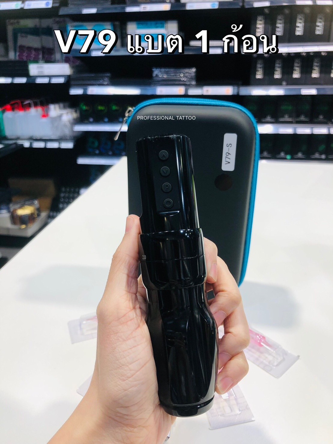 เครื่องสักปากกาไร้สายV79 Wireless Tattoo Pen เครื่องสักปากกาไร้สายV79 Wireless Tattoo Pen