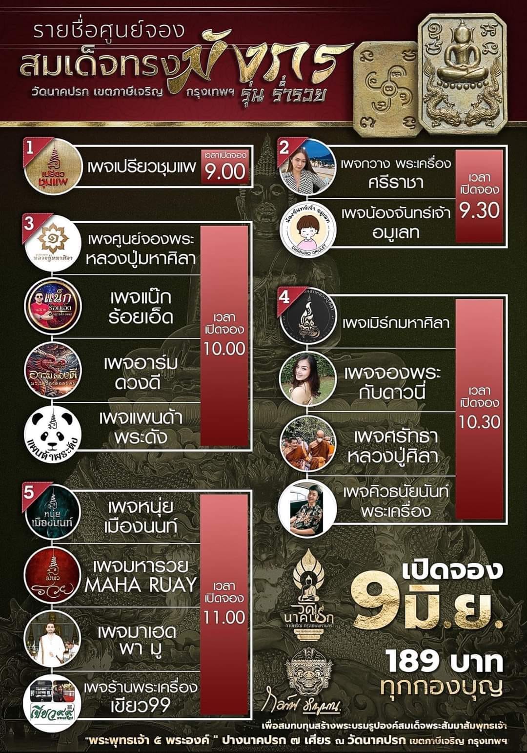 สมเด็จทรงมังกร รุ่นร่ำรวย วัดนาคปรก (ปิดจอง)