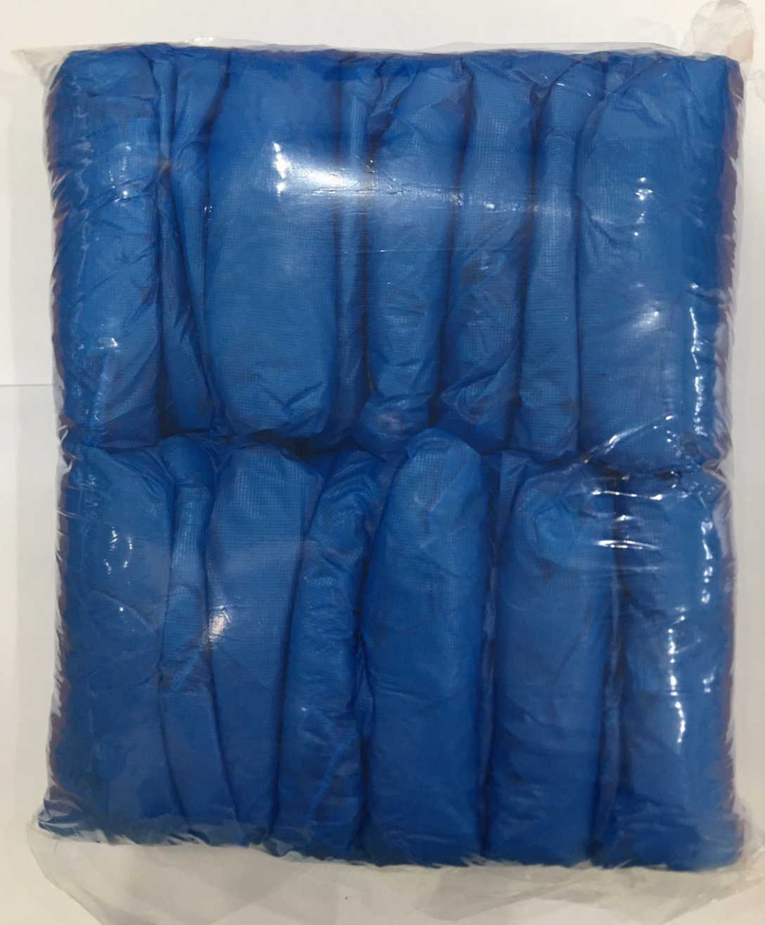 ถุงคลุมรองเท้าพลาสติกสีฟ้า Shoe Cover CPE Blue (1ลัง = 1000 คู่)