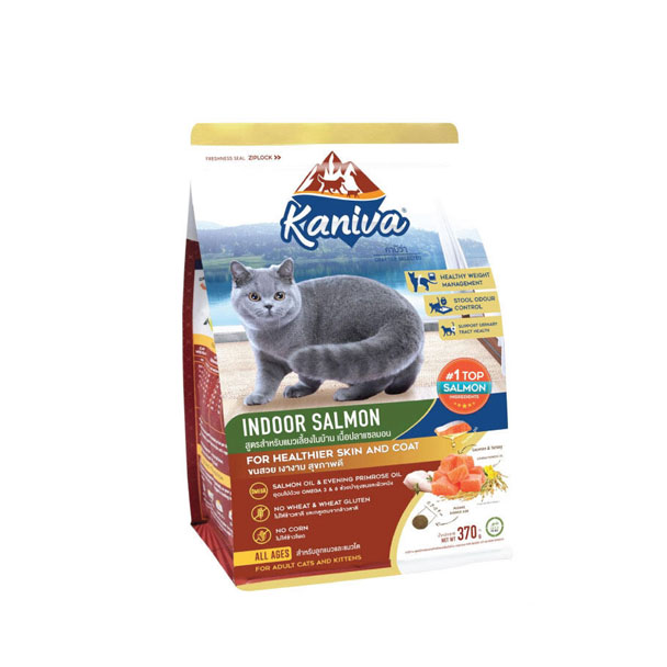 Kaniva แมว 4 เดือนขึ้นไป Indoor Salman รสแซลมอน 370 G