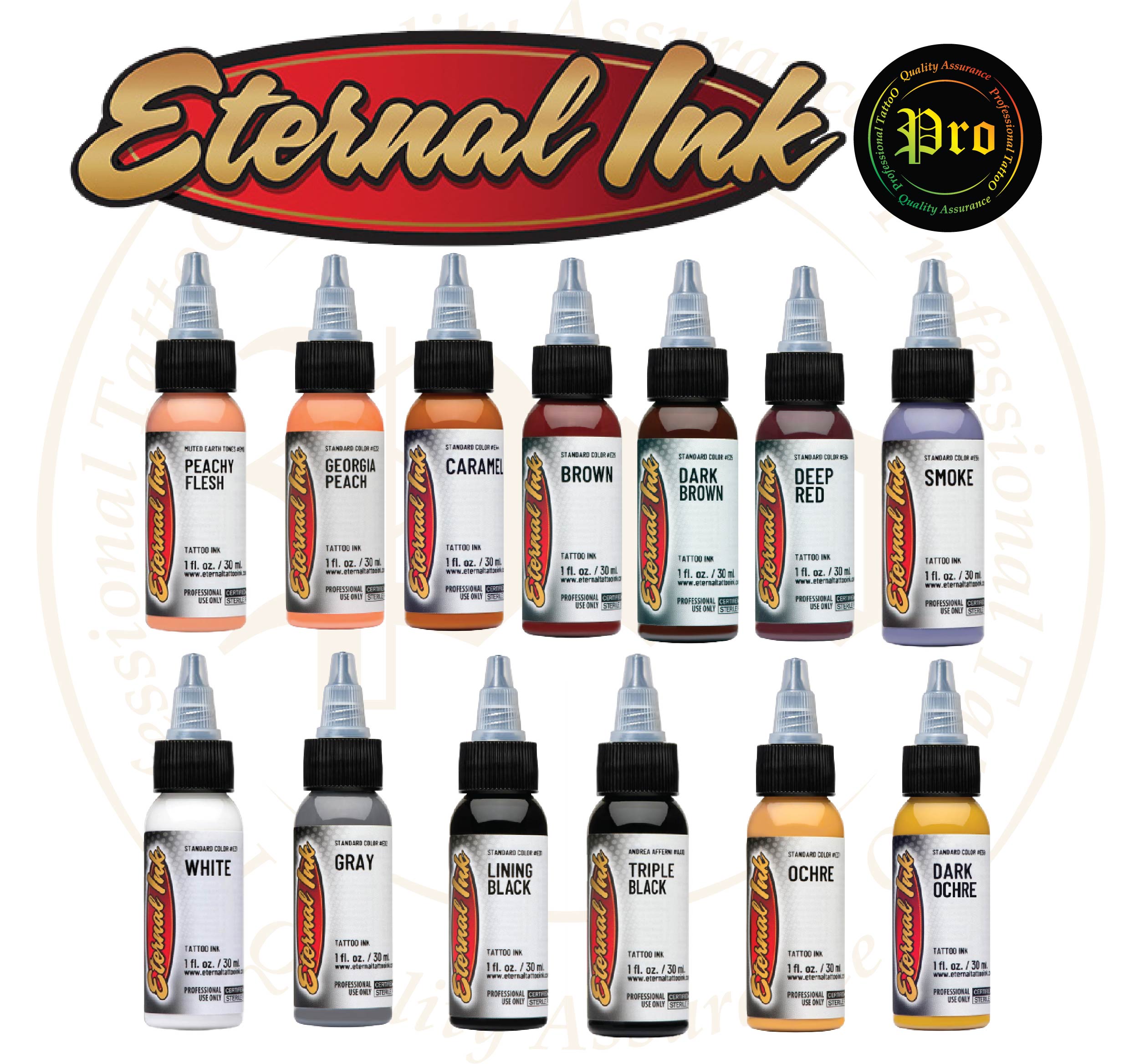ETERNAL TATTOO INK สีสัก ETERNAL TATTOO INK 1oz หมึกสักอีเทอนอล 1 ออนซ์ 1 ออนซ์