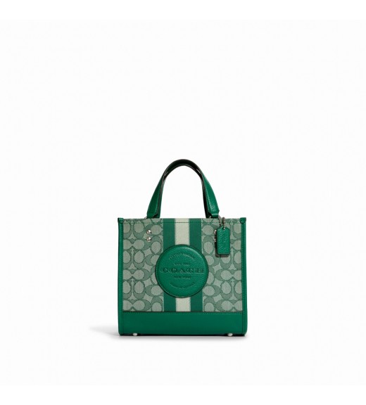 กระเป๋าสะพาย COACH C8417 DEMPSEY TOTE 22 IN SIGNATURE JACQUARD WITH STRIPE AND COACH PATCH (SVEZ) [C8417SVEZ]