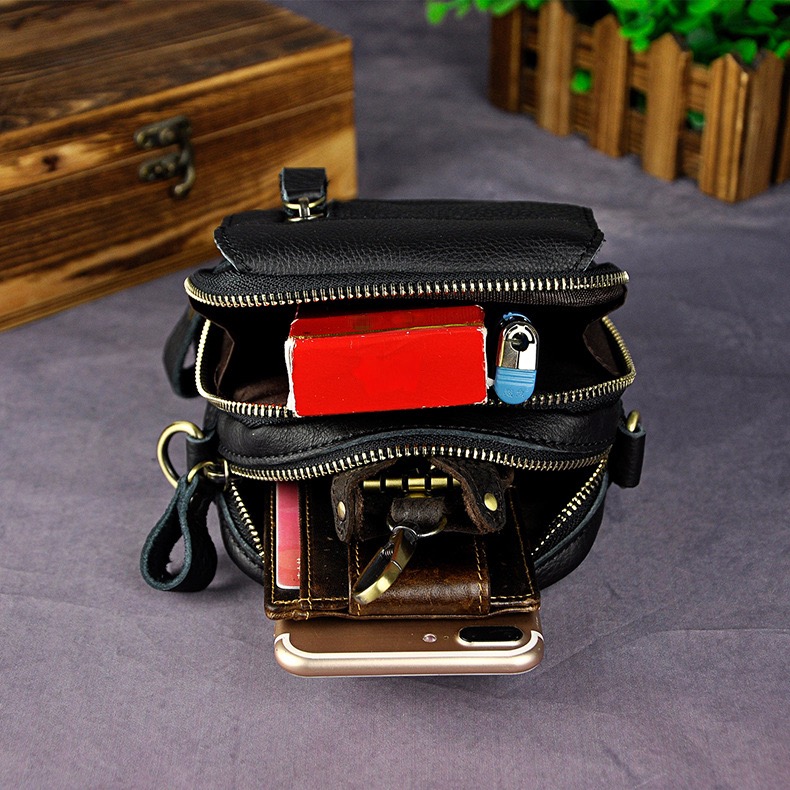 For You Leather LB36 กระเป๋าคาดเข็มขัด กระเป๋าสะพายข้าง ใบเล็ก กระเป๋าผู้ชาย กระเป๋าหนังแท้ LB36