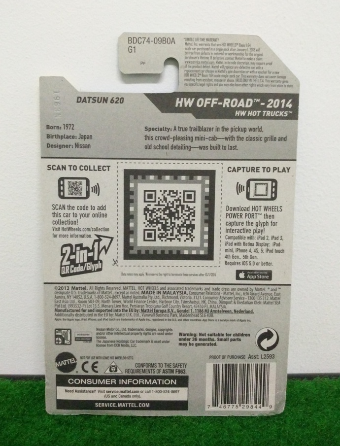 Hot Wheels Datsun 620; WH Off-Road 2014