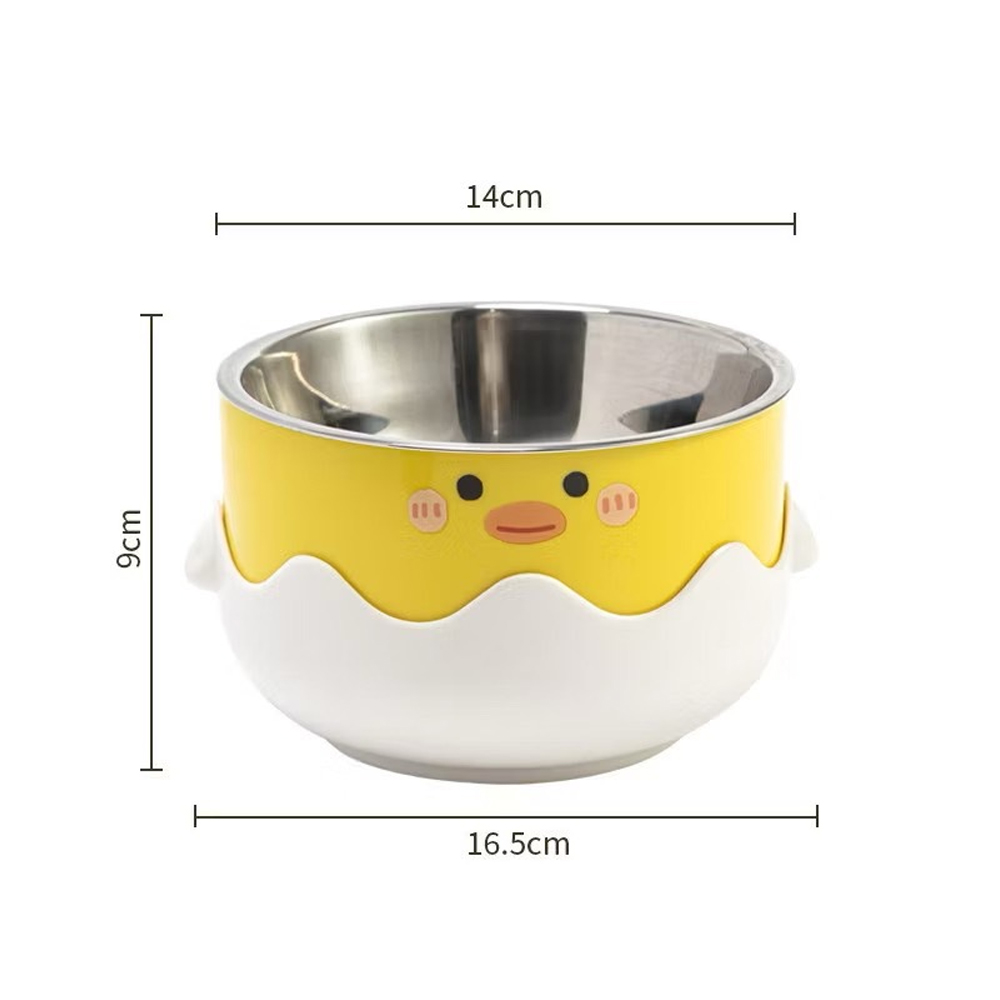 OLSP / MMCat / BL095 / ชามลายเป็ด(เหลือง) ลายลูกเจี๊ยบ(ชมพู)