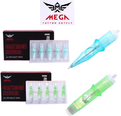 MEGA Tattoo Cartridges Needles MEGA Tattoo Cartridges Needles บรรจุ 20 เล่ม