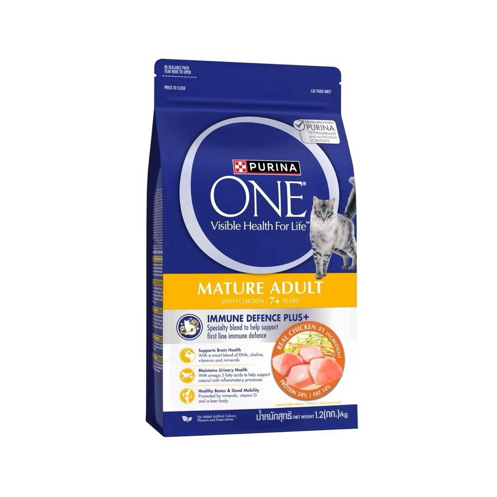 Purina One Mature แมวสูงอายุ 7ปี+ 1.2 Kg