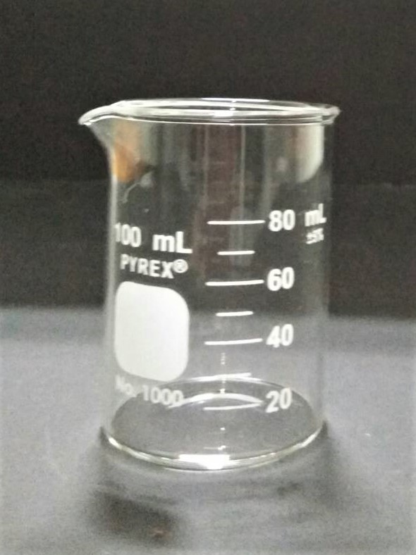 บีกเกอร์แก้วทรงเตี้ย 100 ml Beaker low-form "Pyrex"