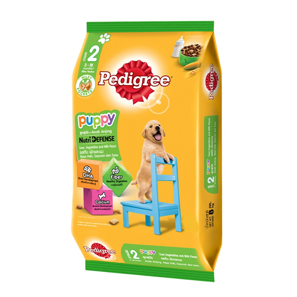 Pedigree สำหรับลูกสุนัข-รสตับและผัก 8 Kg.