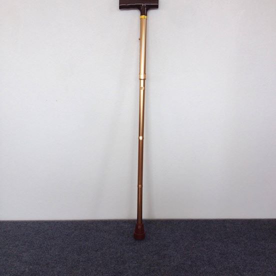 ไม้เท้าขาเดียวสีทอง พับได้