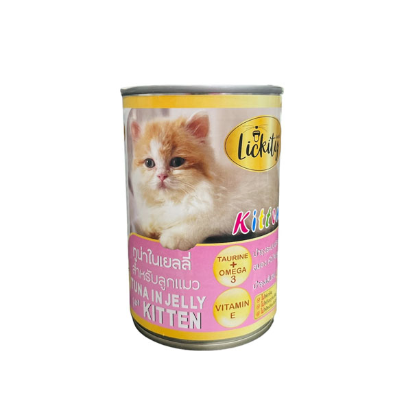 Lickity MOP-3613 ทูน่าในเยลลี่สำหรับลูกแมว 400g.