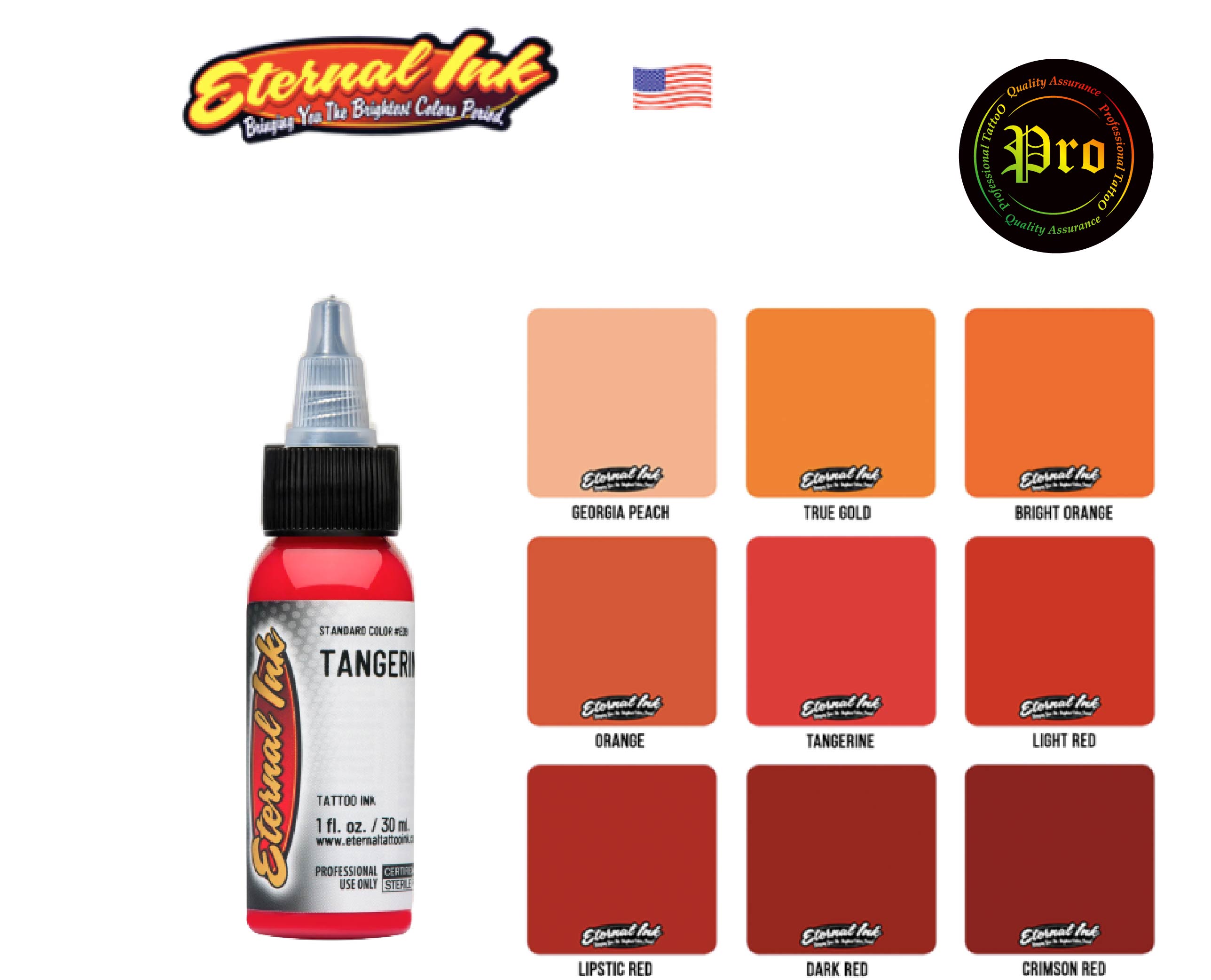 ETERNAL TATTOO INK สีสัก ETERNAL TATTOO INK 1oz หมึกสักอีเทอนอล 1 ออนซ์ 1 ออนซ์