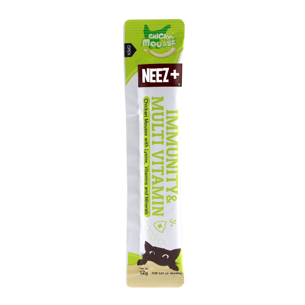 NEEZ+ แมวเลีย ไก่มูส Immunity (เสริมภูมิ) 12 กรัม