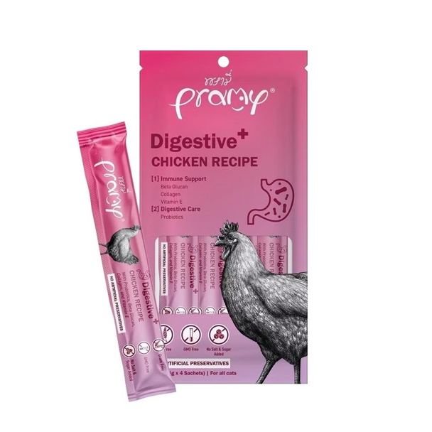 Pramy SM5 Digestive+ ไก่ สมูทตี้ 56 กรัม (14gx4)
