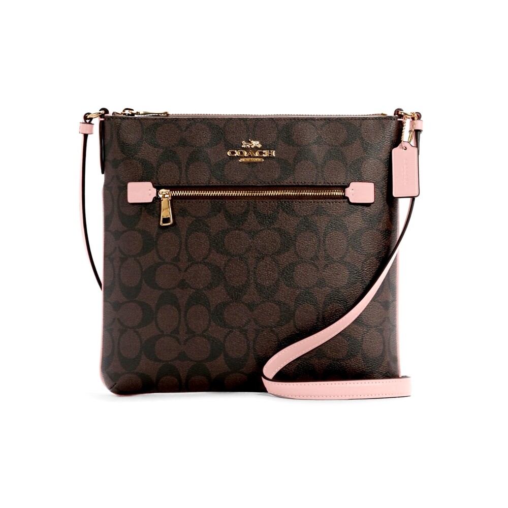 กระเป๋าสะพายข้าง COACH C1554 ROWAN FILE BAG IN SIGNATURE CANVAS (IMTL9) [C1554IMTL9-MA]