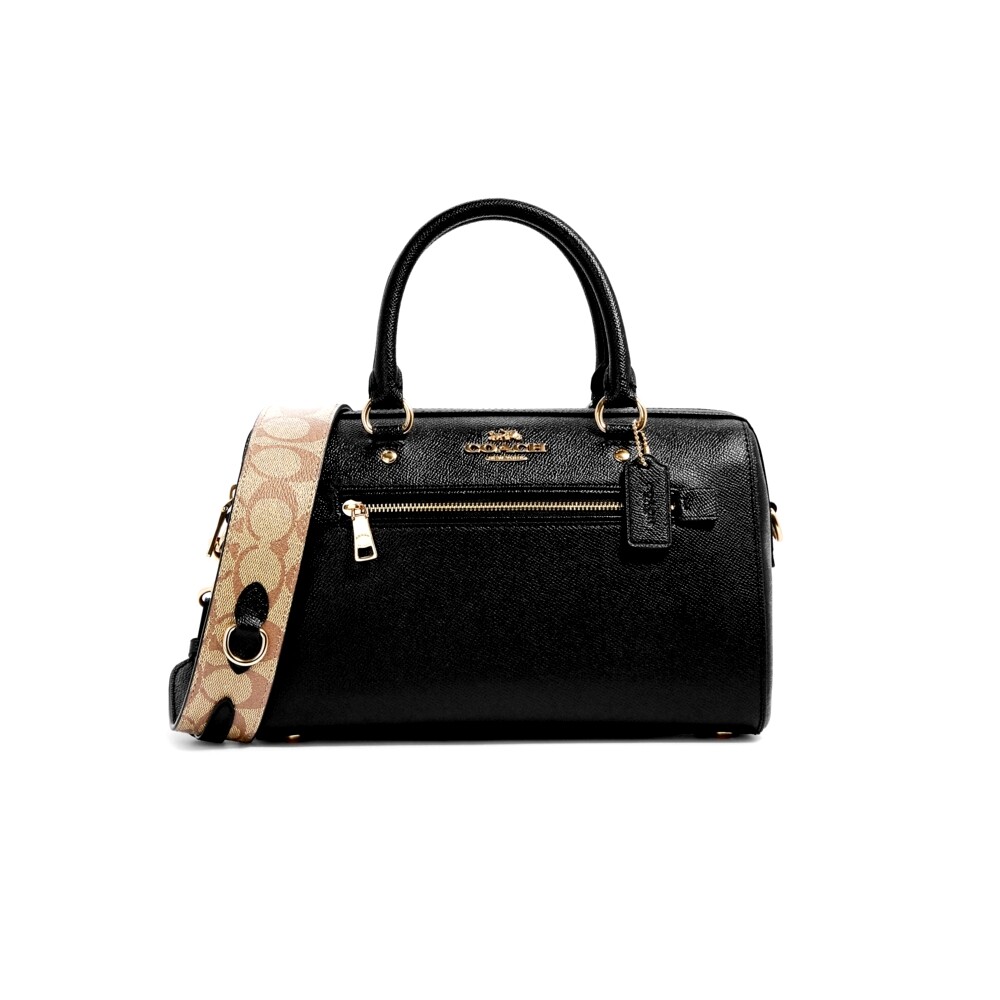 กระเป๋าสะพายข้าง COACH C8287 ROWAN SATCHEL WITH SIGNATURE CANVAS DETAIL (IMR19) [C8287IMR19-RA]