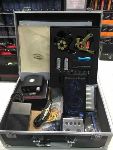Professional Tattoo ชุดหัดสักเครื่องคอยชุดใหญ่ Tattoo Machine Set Size BIG