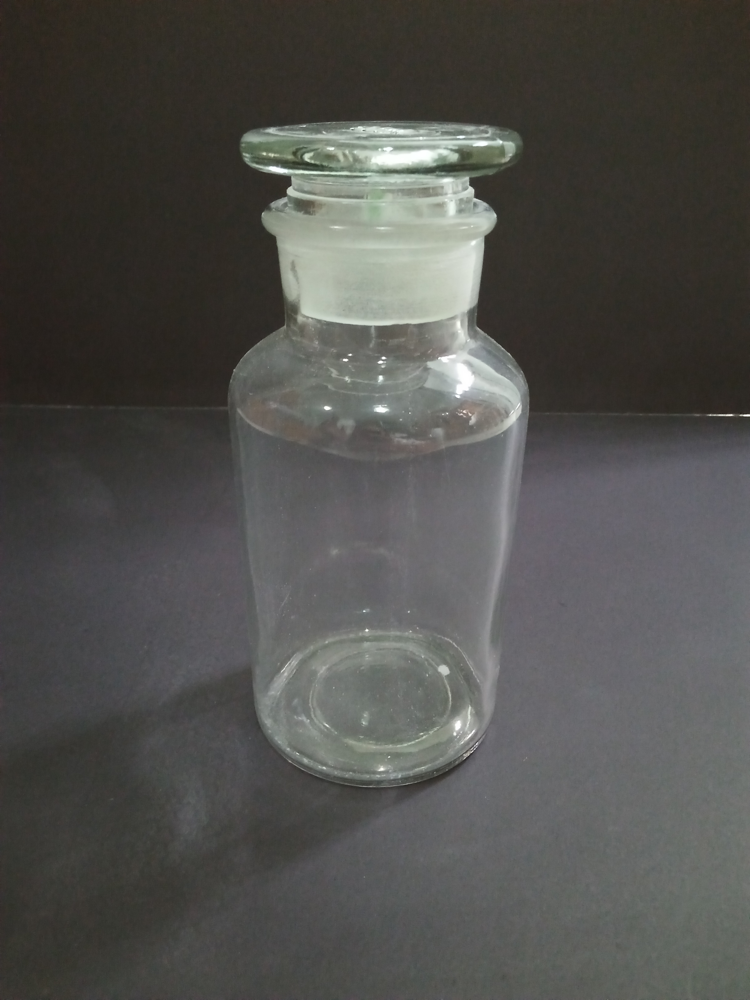 ขวดใส่สารสีใส ปากกว้าง จุกแก้ว 500 ml Reagent bottle clear
