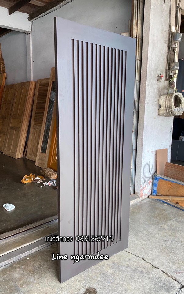 ประตูไม้สักบานเดี่ยว