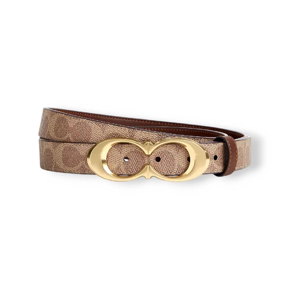 เข็มขัด COACH CX061 SIGNATURE BUCKLE BELT, 25 MM (IMXHES)