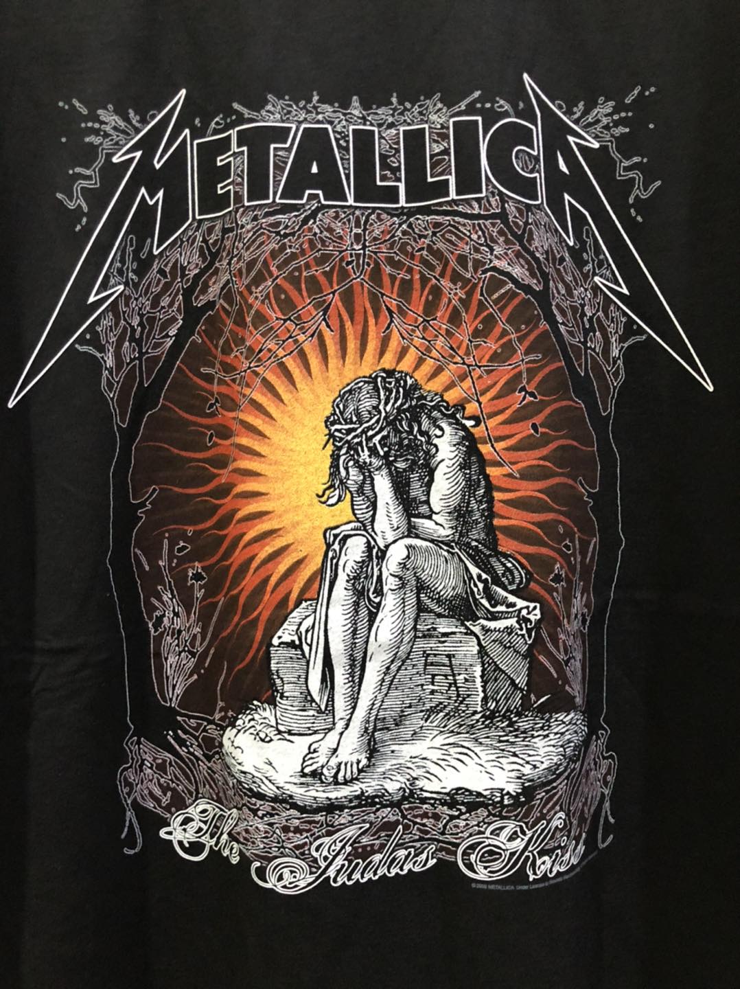 เสื้อวง Metallica The Judas Kiss ปี 2008 Size 2XL สินค้าลิขสิทธิ์แท้ 100%