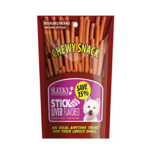 Sleeky ชิววี่แท่ง รสตับ 175 g.