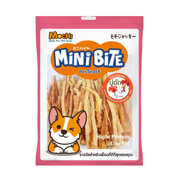 Mochi Mini Bite สันในไก่นิ่มแซนวิสปูอัด 300กรัม