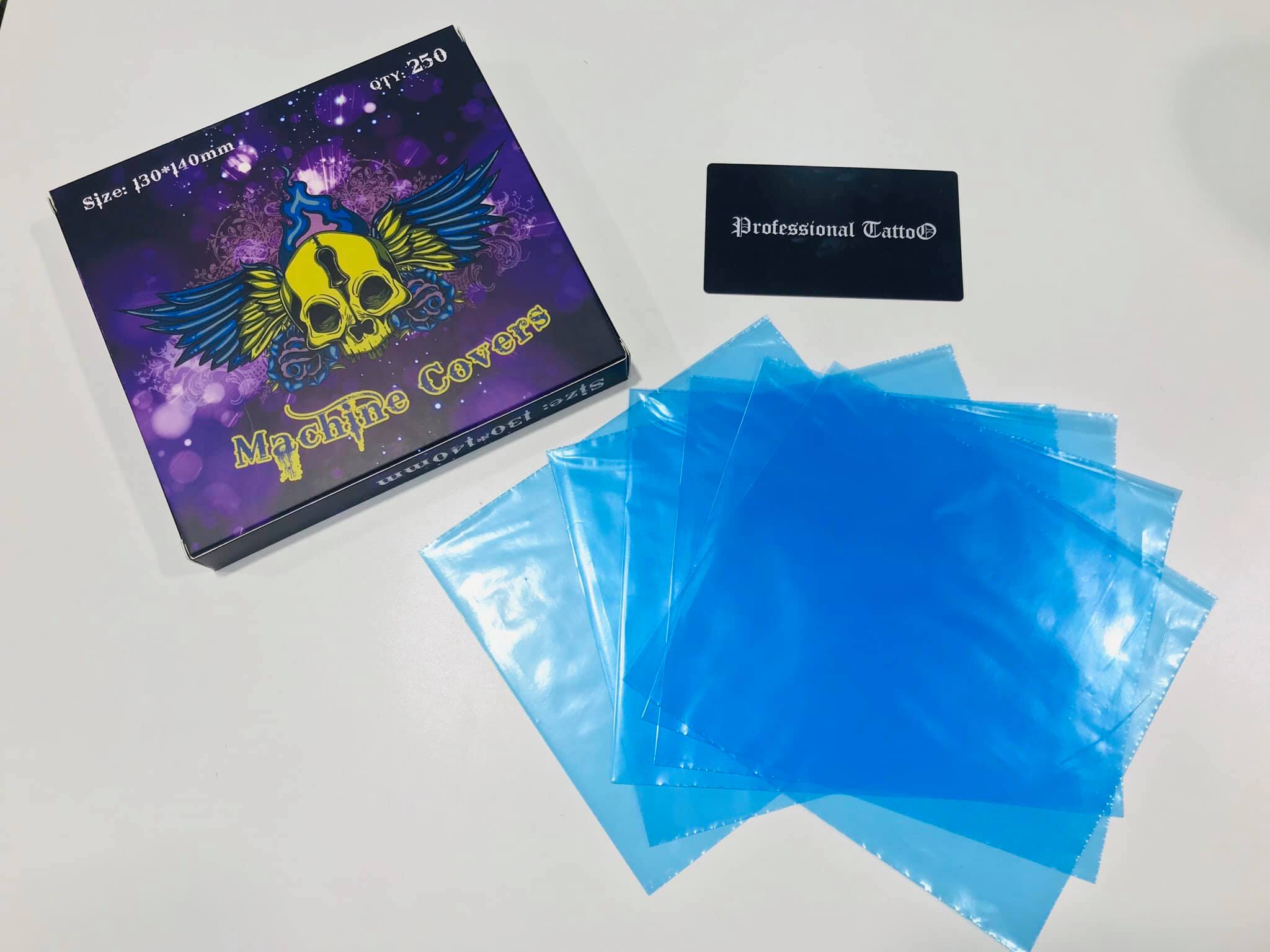 Professional Tattoo DISPOSABLE COVER TATTOO MACHINEพลาสติกหุ้มเครื่องแพ็ค 250 ชิ้น Machine Covers พลาสติกหุ้มเครื่องสักคอลย์หรือเครื่องสักโรตารี
