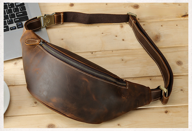 For You Leather LB25 กระเป๋าคาดอก กระเป๋าคาดเอว ผู้ชาย หนังแท้พรีเมียม LB25