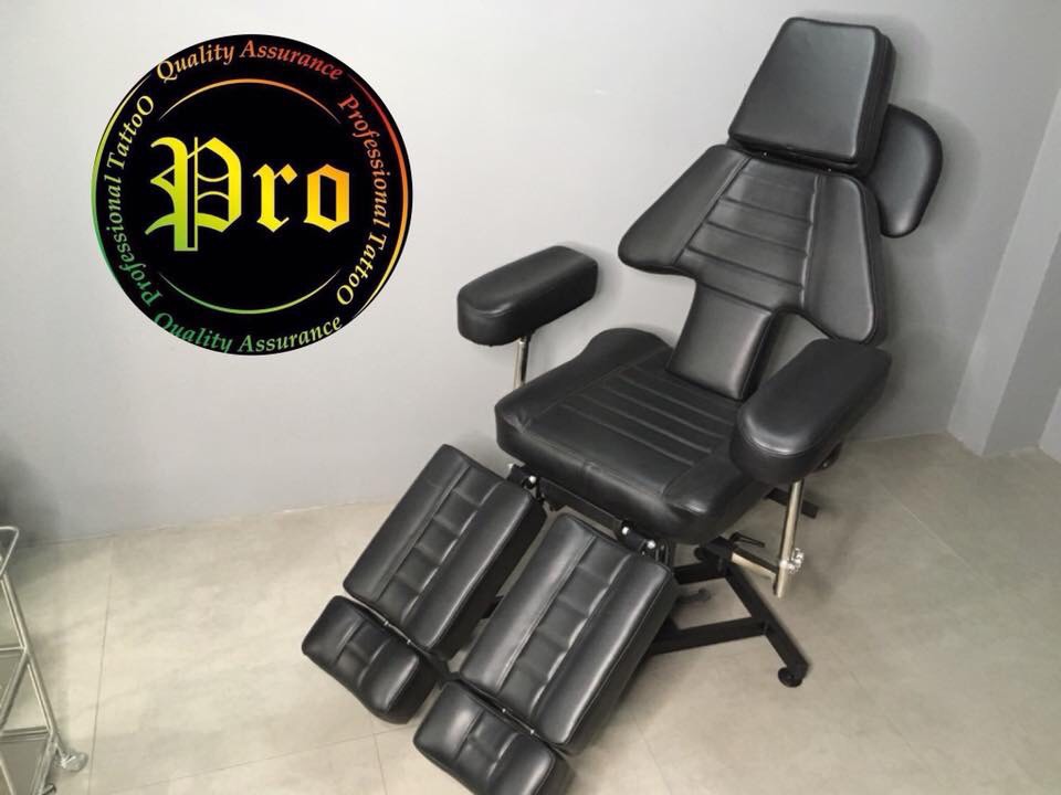Professional Tattoo Tattoo Chairs Transformer HYDRAULIC Queen size เตียงสักไฮดรอลิก รุ่น Transformer เตียงทรานสฟอร์เมอร์ Queen size Black