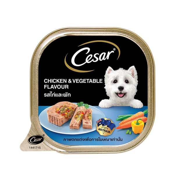 Cesar ไก่และผัก 100 g.